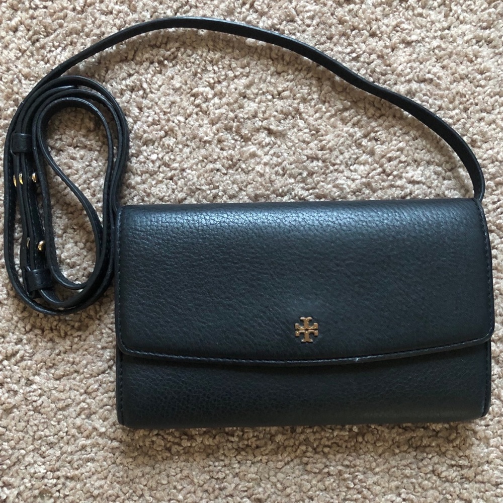 Tory Burch Leather Wallet Crossbody Bag